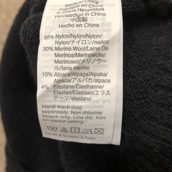 Madewell Payton Sweater Size XXS Black Coziest Yarn Lantern Puff Sleeve Pullover - Picture 6 of 10